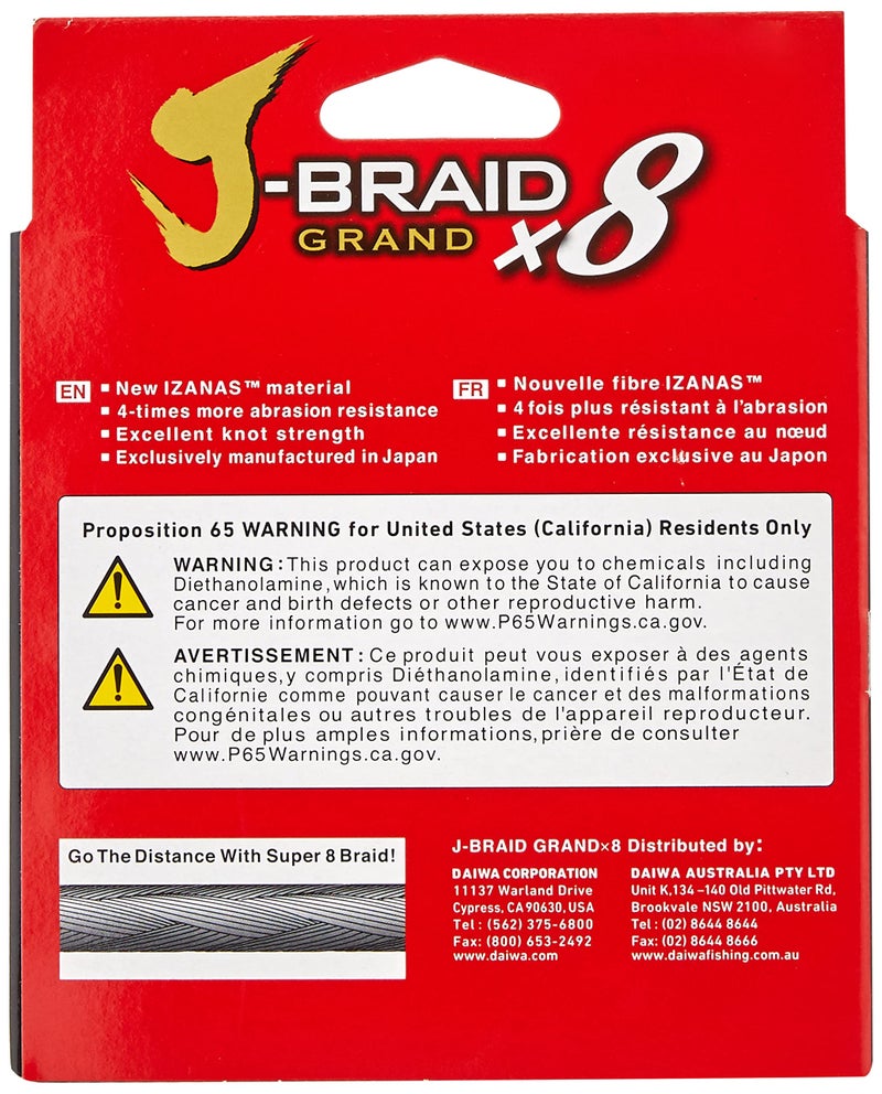 Daiwa, J-Braid x8 Grand Braided Line, 150 Yards, 20 lb Tested, .009" Diameter, Island Blue - Image 3